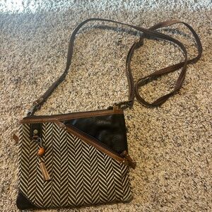 Black and brown vaan & co crossbody